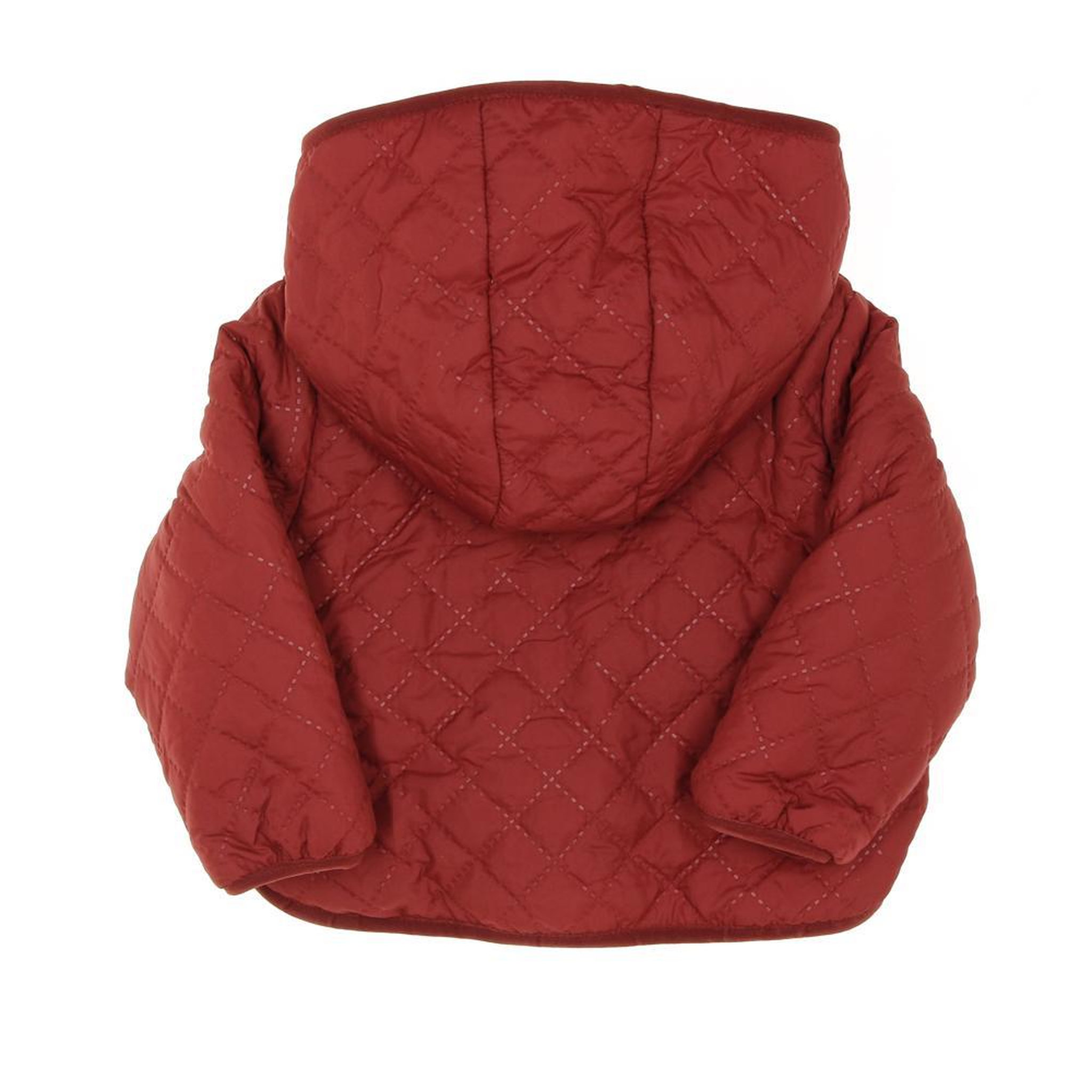 Voir la diapositive 2 : ELLE EST OU LA MER Manteau réversible Rouge/Sherpa Fille EOM Xoucil