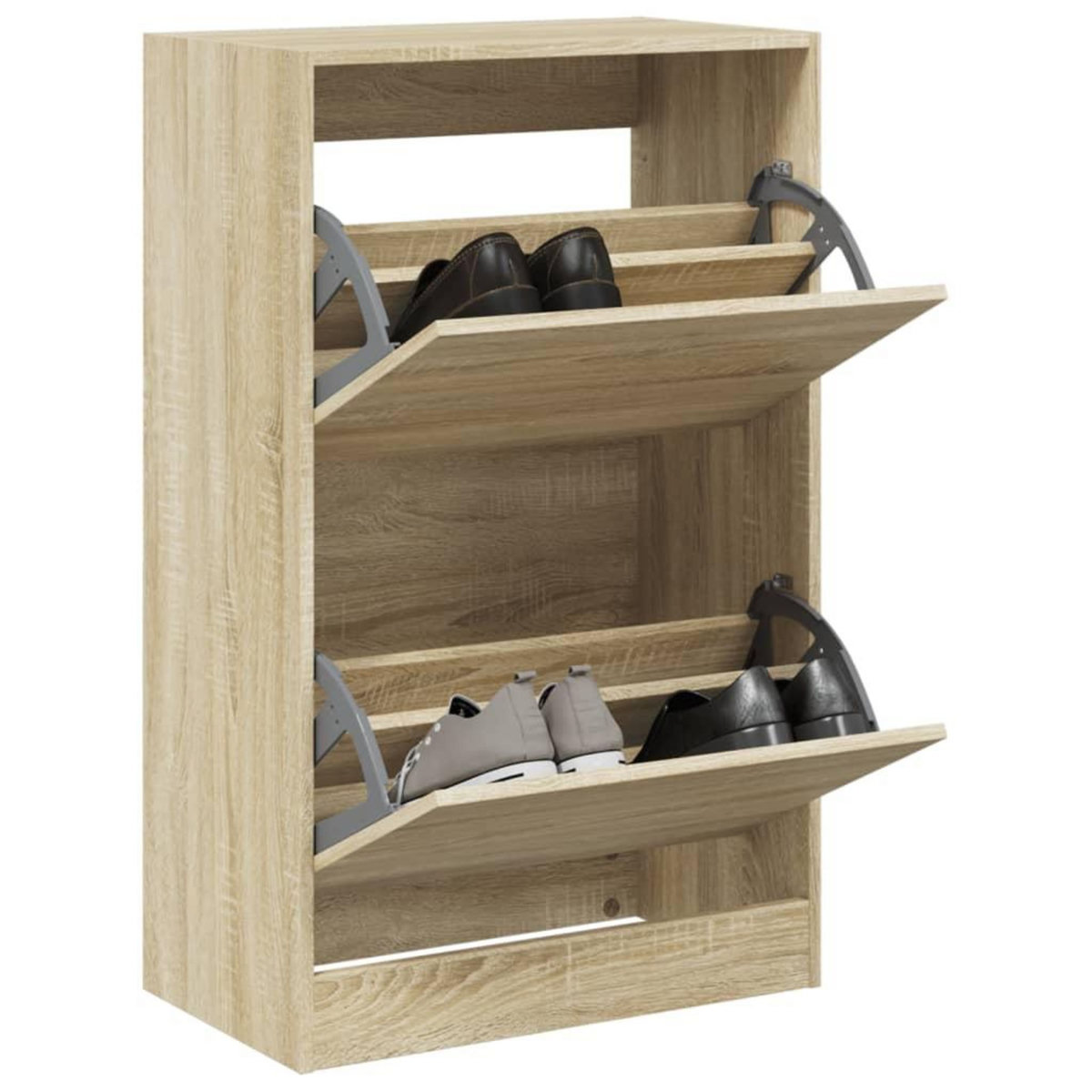VIDAXL Armoire a chaussures chene sonoma 60x34x96,5 cm bois ingenierie
