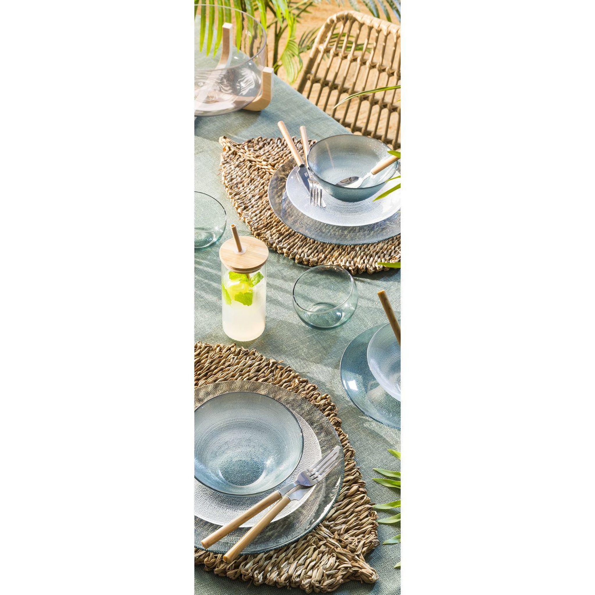 Voir la diapositive 3 : TOILINUX Lot de 6 sets de table feuille en roseau - 48 x 38 cm - Marron