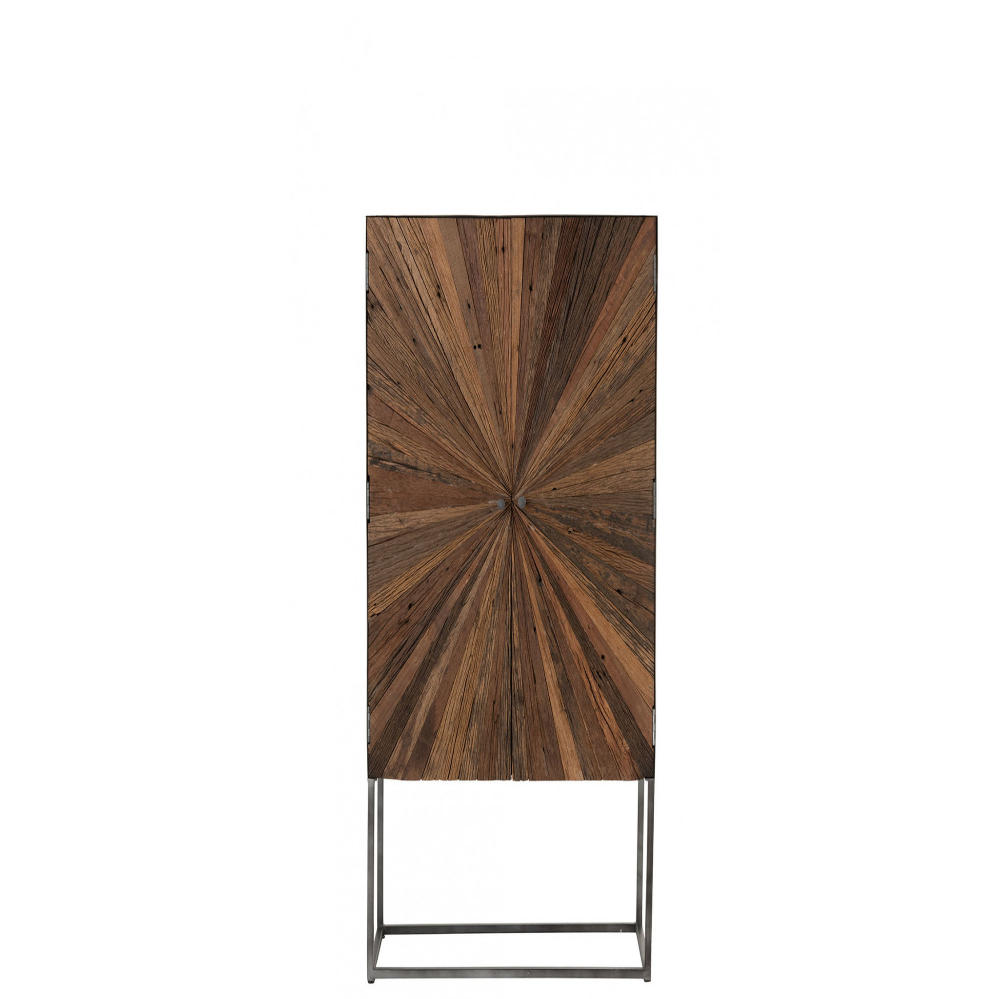 Voir la diapositive 5 : HELLIN Armoire bar en bois et pieds métal - SHINE