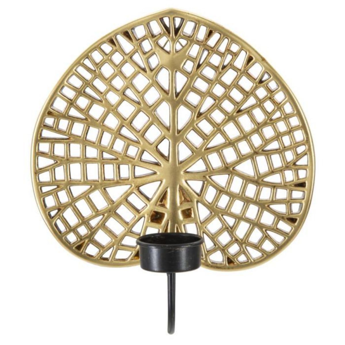 Paris Prix Bougeoir Mural Design  Lotus  22cm Or