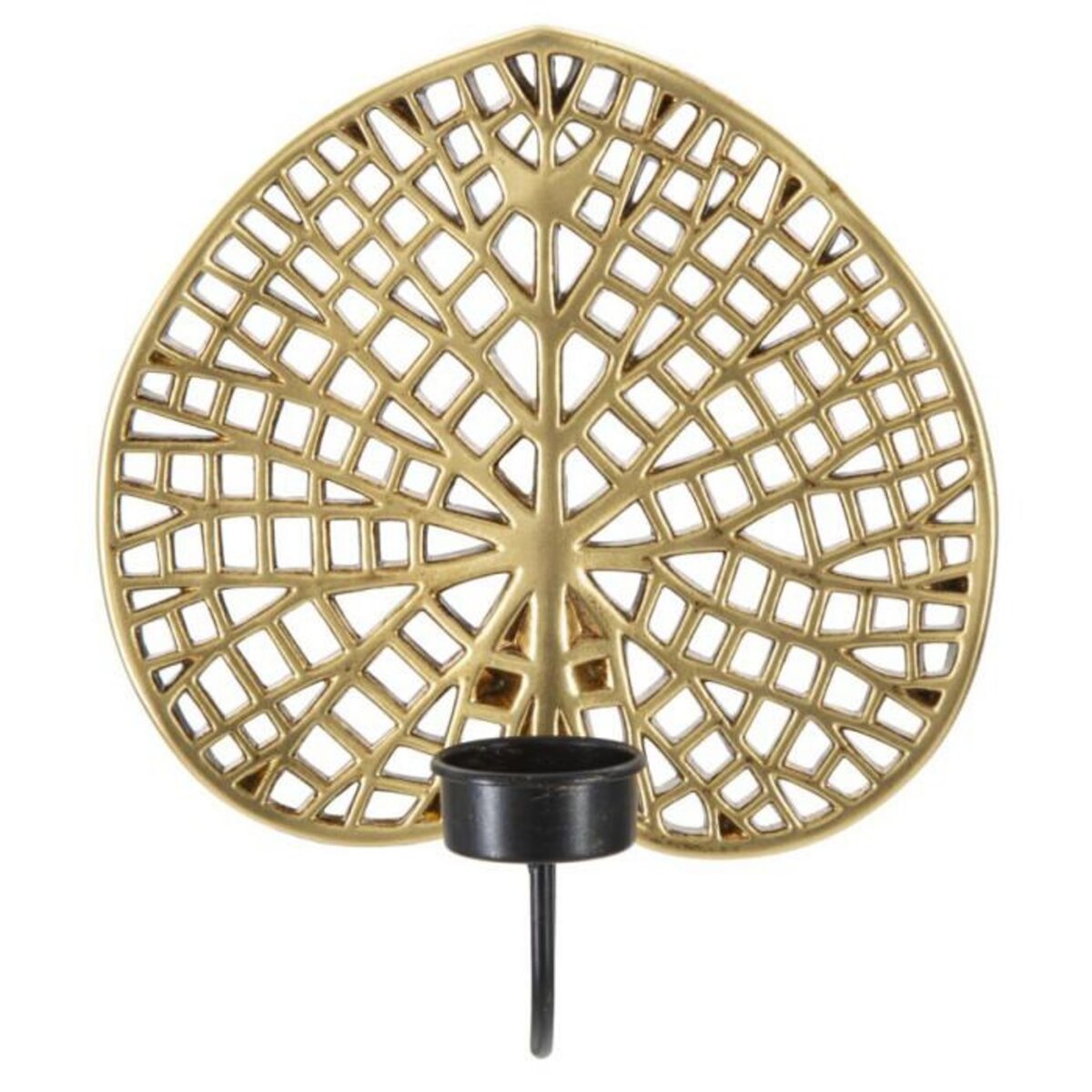 Paris Prix Bougeoir Mural Design  Lotus  22cm Or