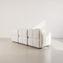 Voir la diapositive 5 : LISA DESIGN Grace - canapé modulable 3 places en velours texturé