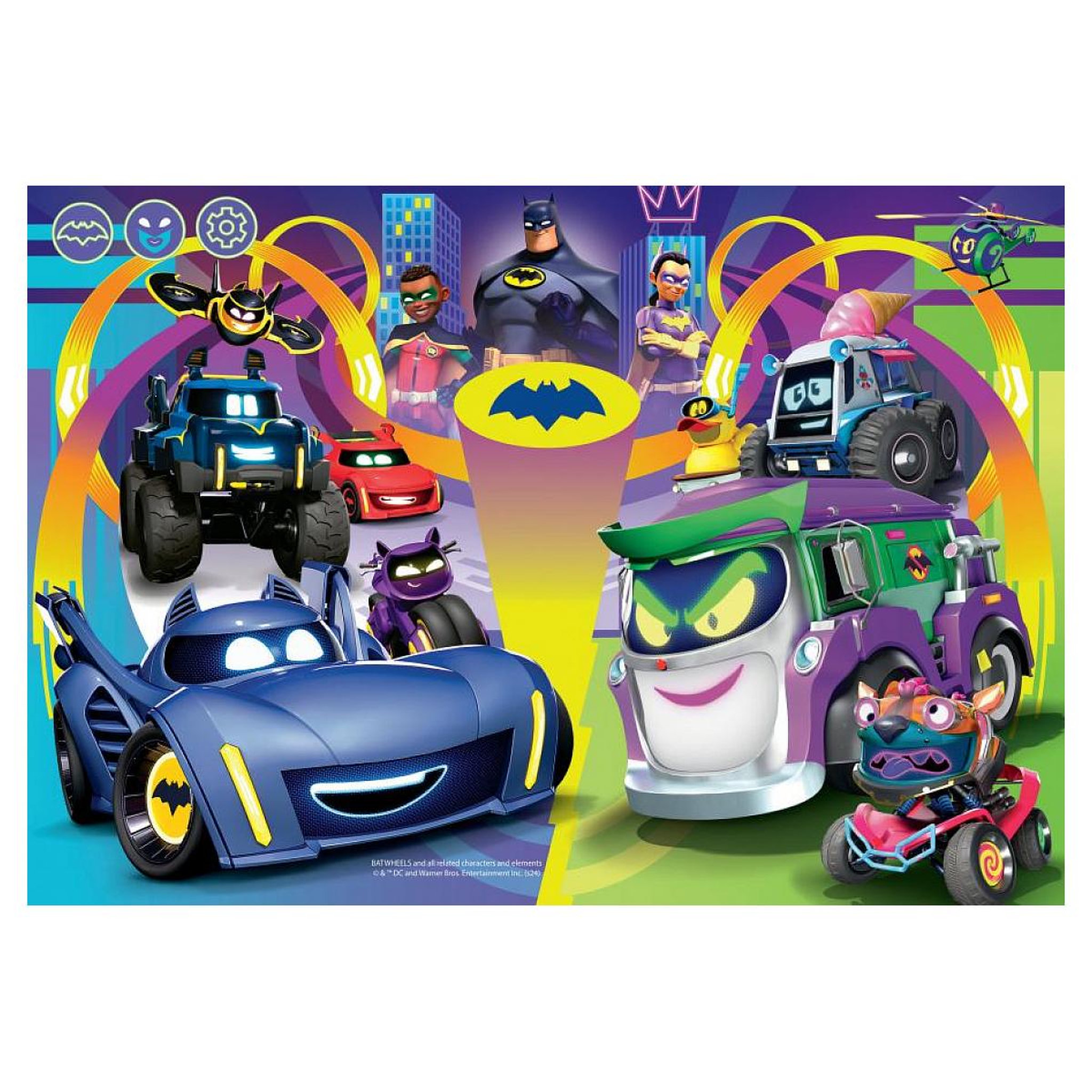 Voir la diapositive 5 : RAVENSBURGER Puzzles 2x24 p - pret pour l'action / batwheels