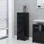 Voir la diapositive 1 : VIDAXL Armoire de salle de bain Noir 30x30x95 cm Bois d'ingenierie