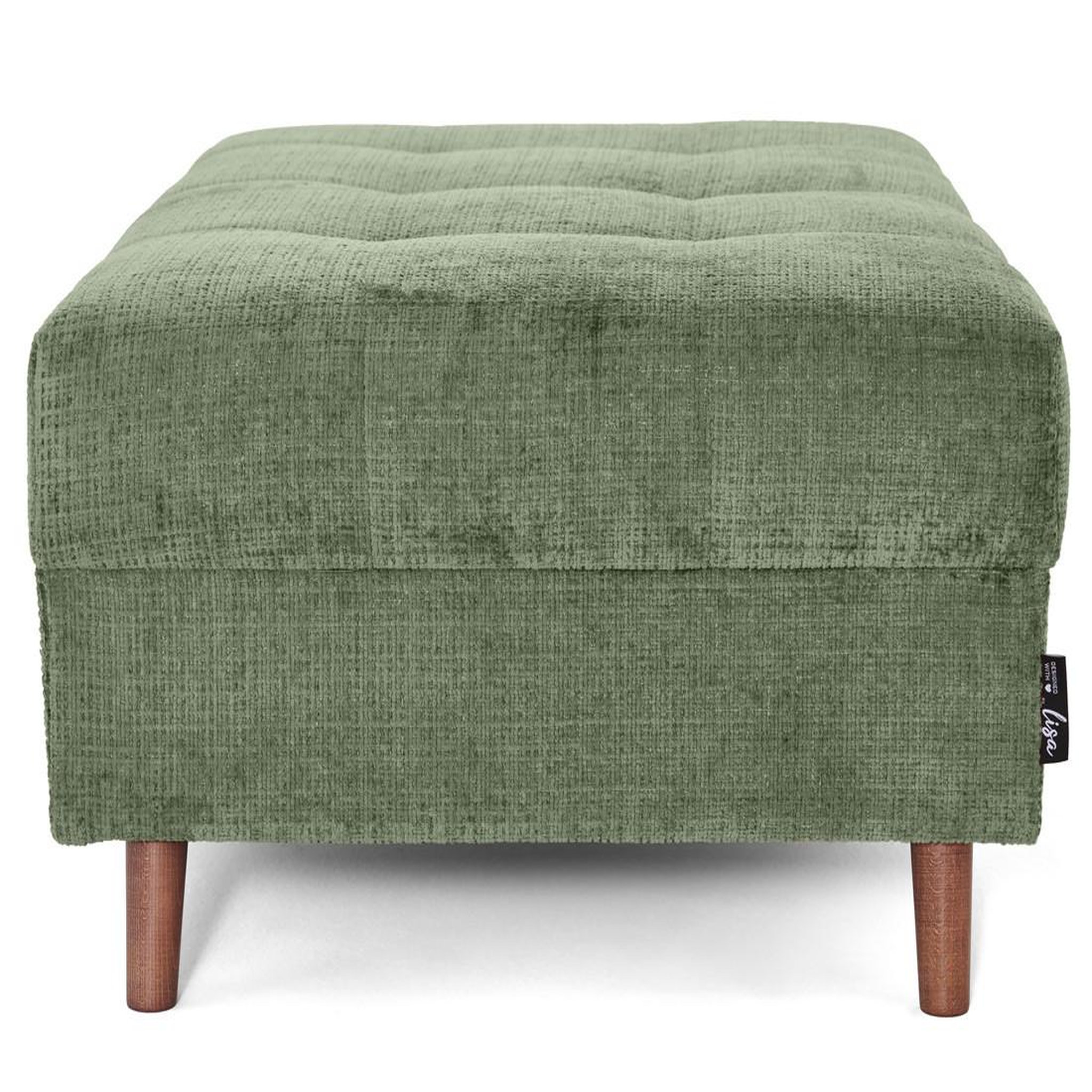 Voir la diapositive 3 : LISA DESIGN Rune - pouf en velours texturé