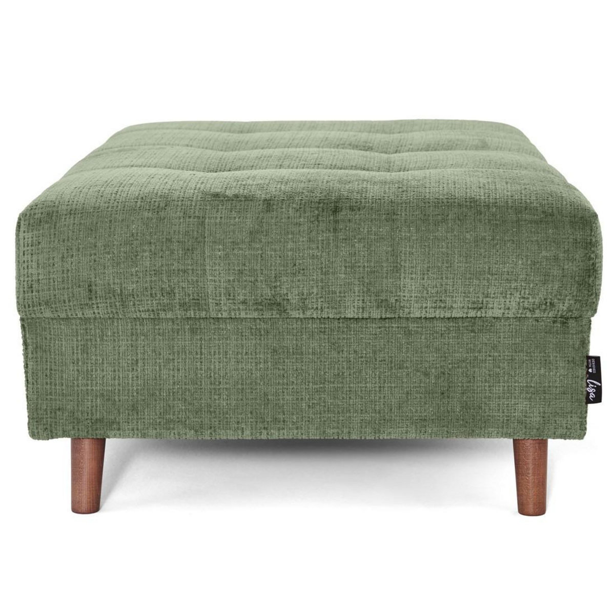 LISA DESIGN Rune - pouf en velours texturé