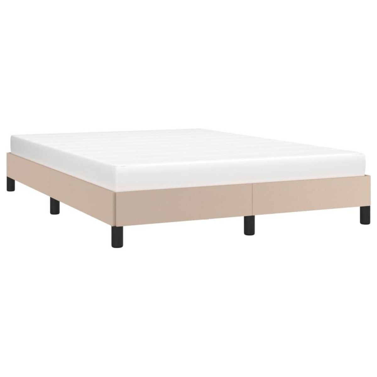 VIDAXL Cadre de lit sans matelas cappuccino 140x200 cm similicuir