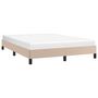 Voir la diapositive 3 : VIDAXL Cadre de lit sans matelas cappuccino 140x200 cm similicuir
