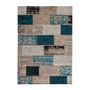 Voir la diapositive 1 : Paris Prix Tapis Patchwork Fait Main  Ballerina  Turquoise