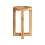 Voir la diapositive 2 : Rendez vous déco Tabouret rond en bois de teck recyclé H45,5 cm-Noé