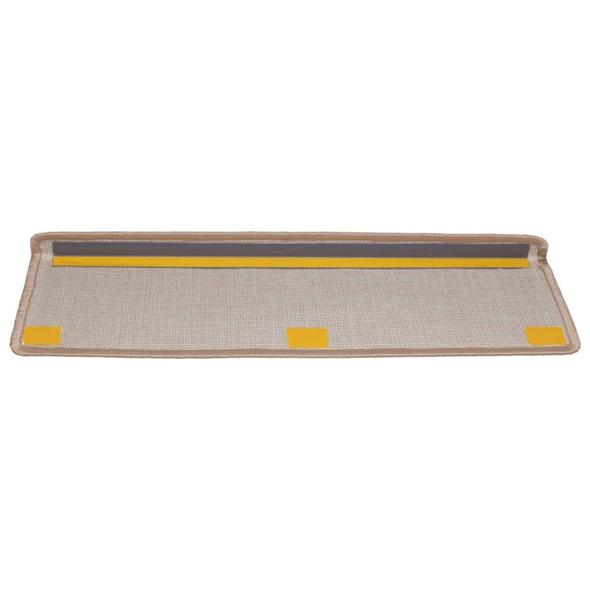 VIDAXL Tapis d'escalier 15 pcs 65x21x4 cm Marron clair