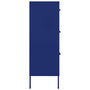 Voir la diapositive 4 : VIDAXL Armoire a tiroirs Bleu marine 80x35x101,5 cm Acier