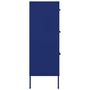 Voir la diapositive 4 : VIDAXL Armoire a tiroirs Bleu marine 80x35x101,5 cm Acier