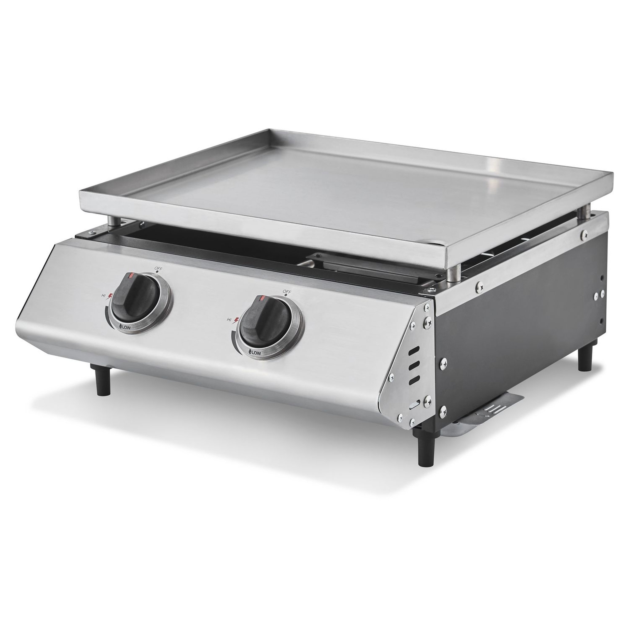 Voir la diapositive 1 : BRASERO Plancha inox 2 BR