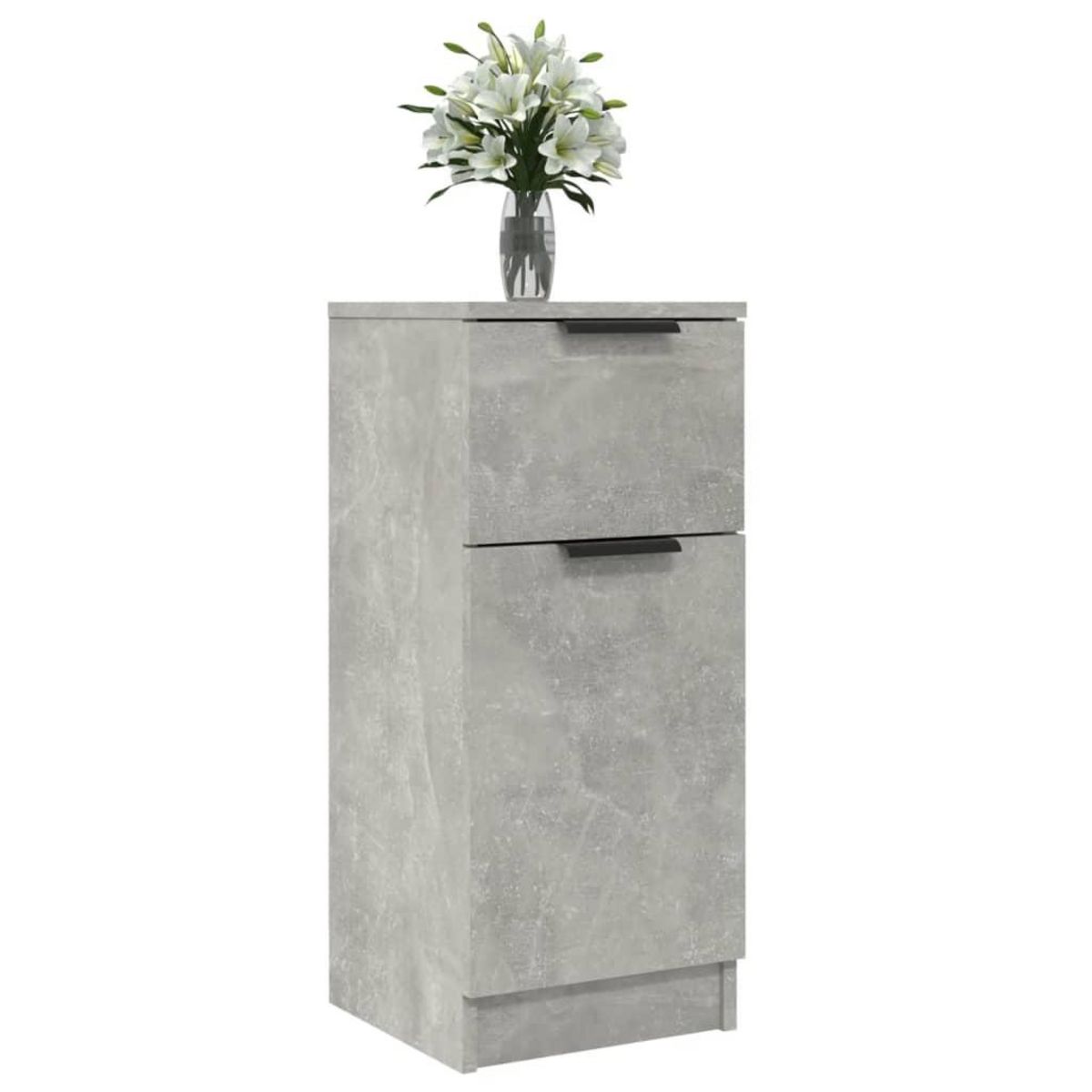 VIDAXL Buffet Gris beton 30x30x70 cm Bois d'ingenierie