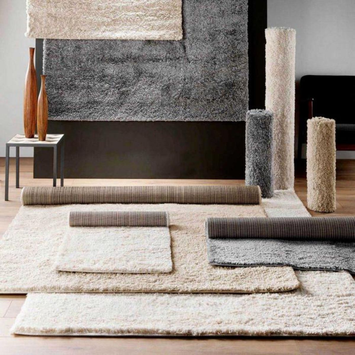 Paris Prix Tapis Shaggy Uni  Tango  60x110cm Taupe