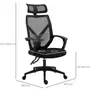 HOMCOM HOMCOM Fauteuil de bureau manager grand confort dossier ergonomique inclinable hauteur assise réglable pivotant tissu maille noir