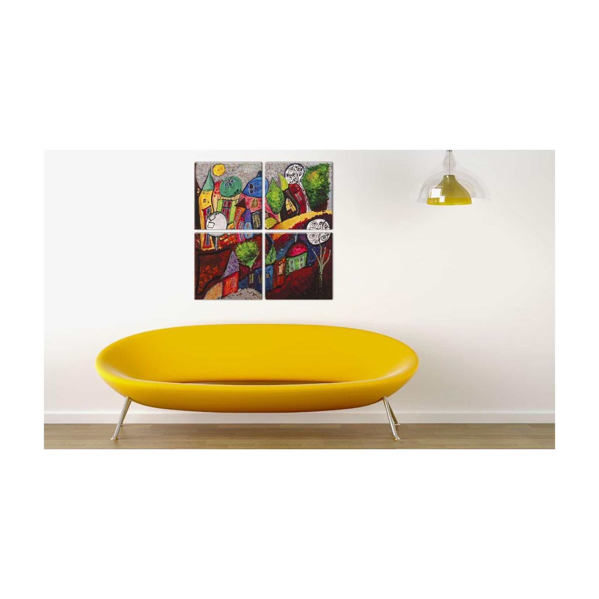 Voir la diapositive 2 : Paris Prix Tableau Imprimé  Ville Multicolore
