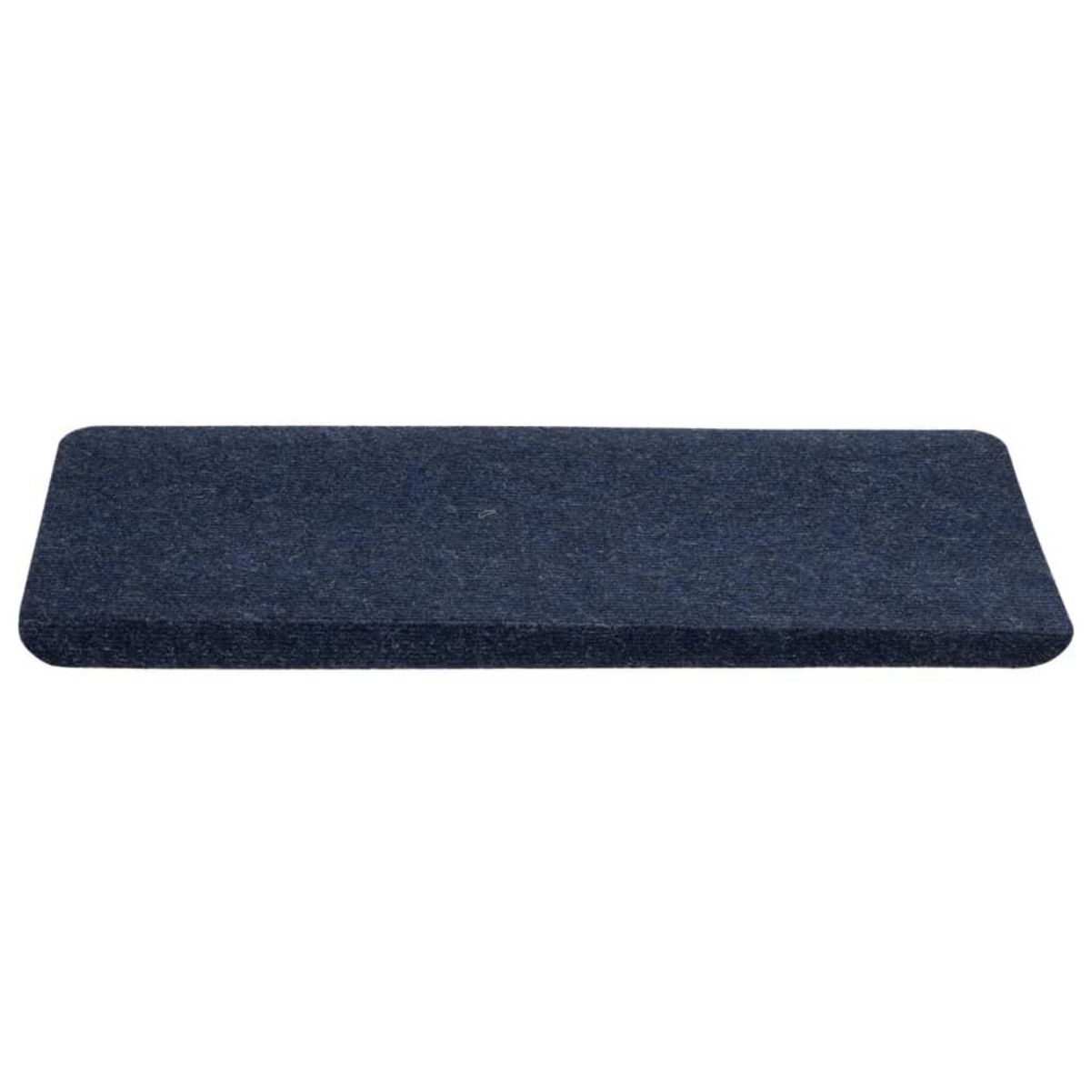 VIDAXL Tapis d'escalier auto-adhesifs 15 pcs 65x24,5x3,5 cm Bleu