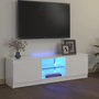 Voir la diapositive 1 : VIDAXL Meuble TV avec lumieres LED blanc brillant 120x30x35,5 cm