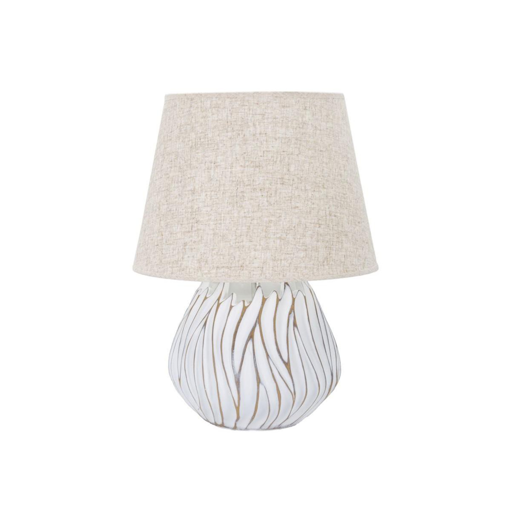 Paris Prix Lampe à poser en résine  honduras  48cm blanc & naturel