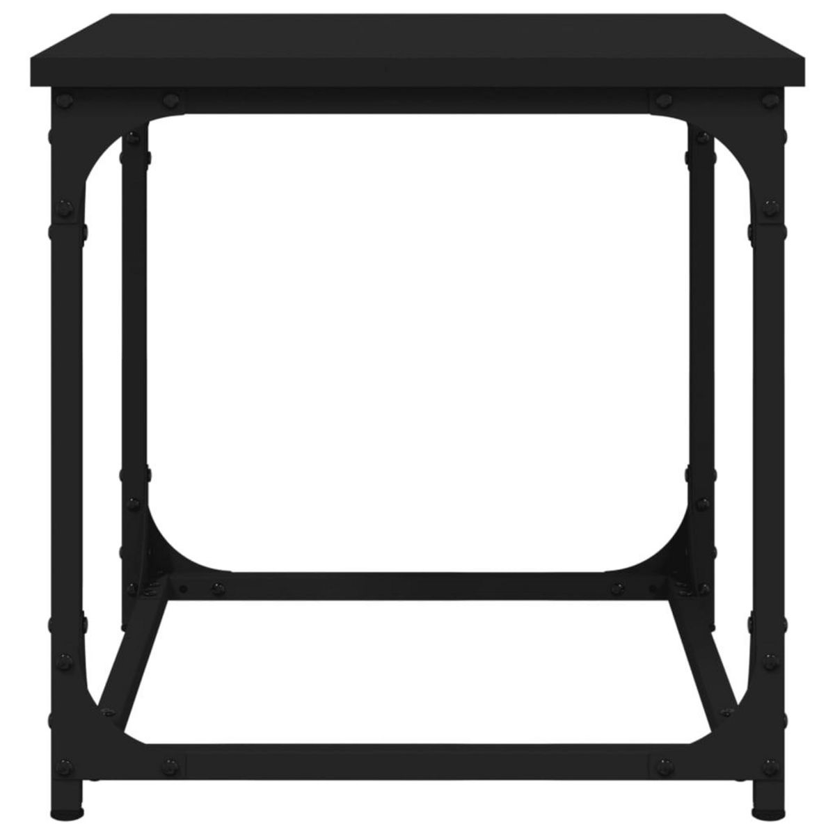 VIDAXL Table d'appoint Noir 40x40x40 cm Bois d'ingenierie