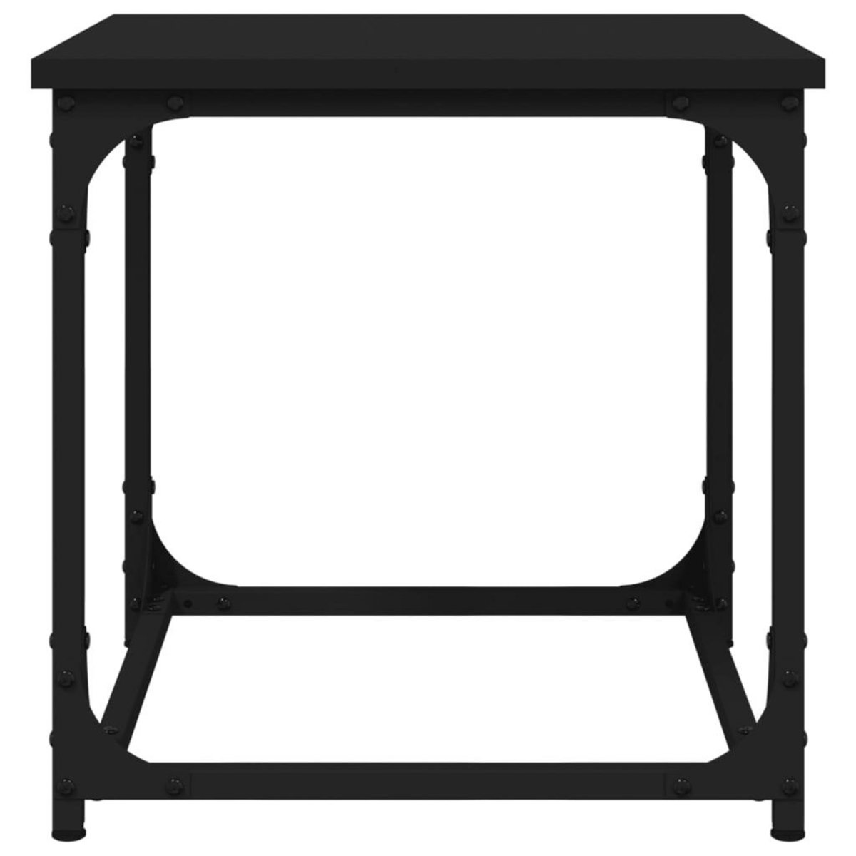 VIDAXL Table d'appoint Noir 40x40x40 cm Bois d'ingenierie