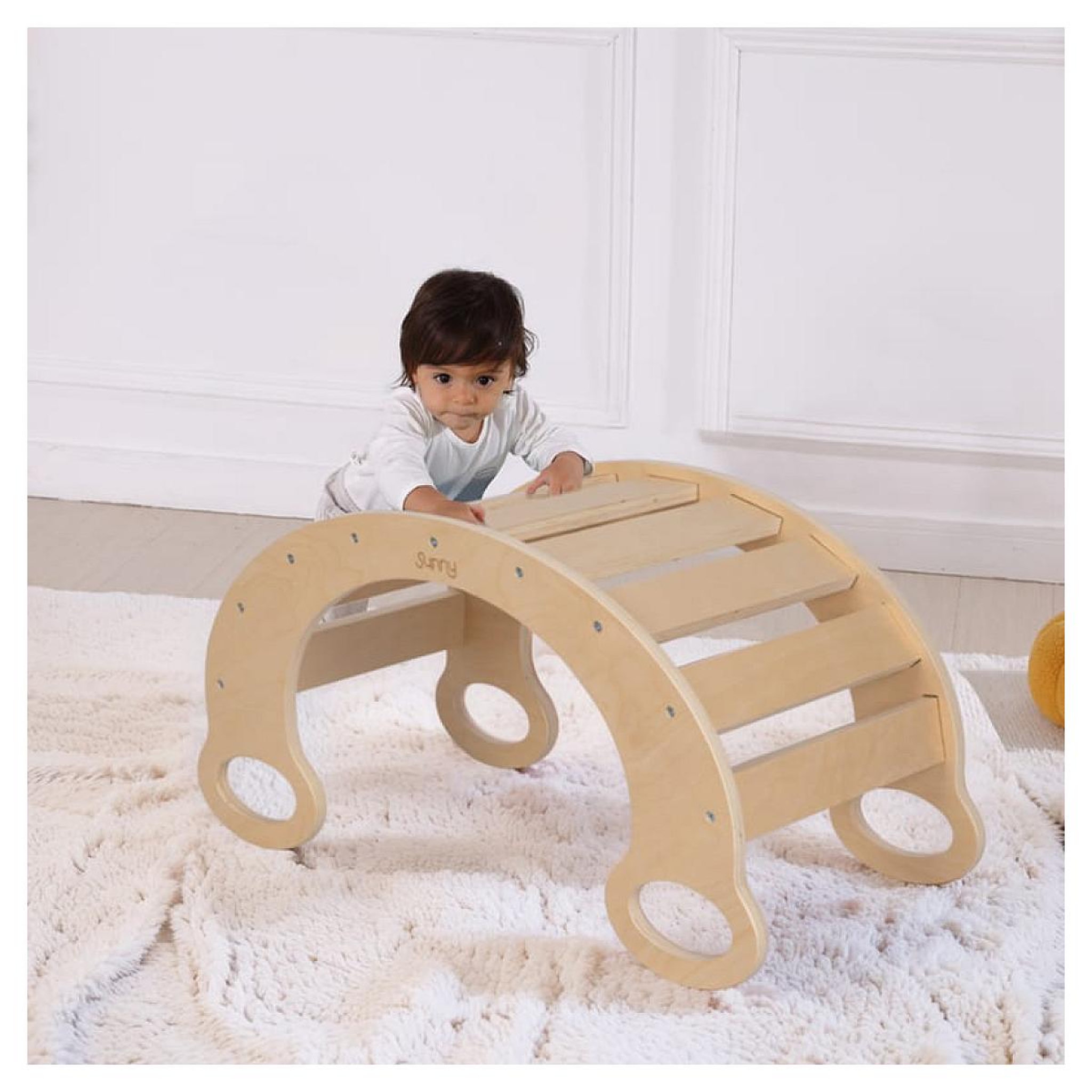 Voir la diapositive 2 : Sunny Bascule Marlie - en bois naturel