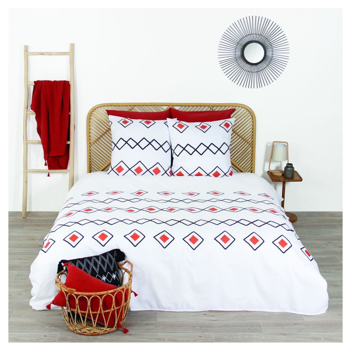 COTE DECO  Parure housse de couette en microfibre ZEST