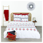 COTE DECO  Parure housse de couette en microfibre ZEST. Coloris disponibles : Multicolore