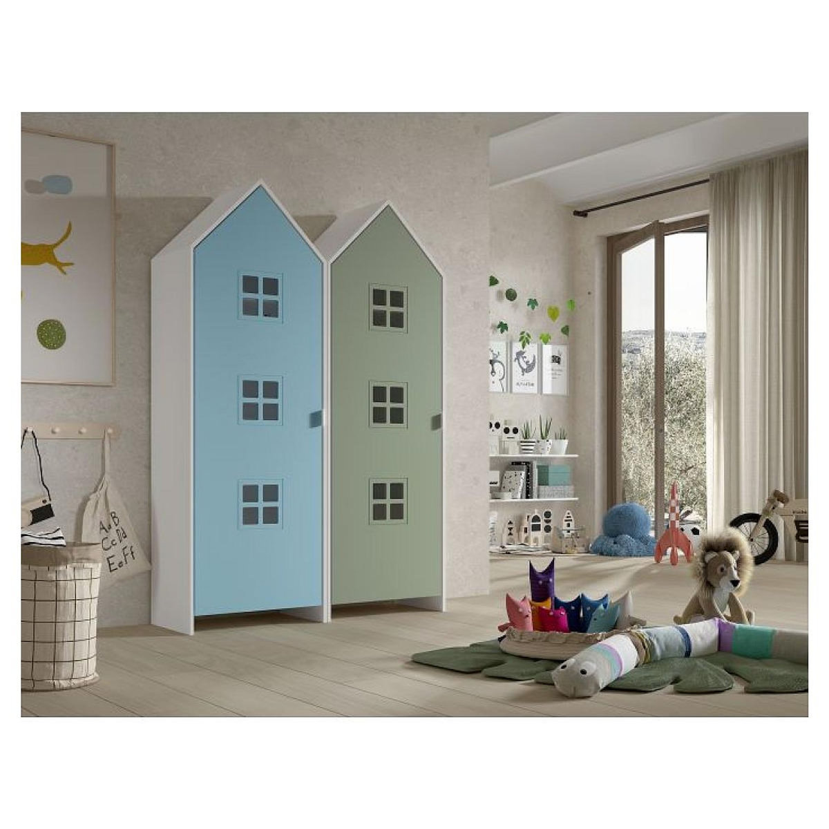 Vipack Combinaison D'armoires 2 Parties Casami Bruges bleu vert