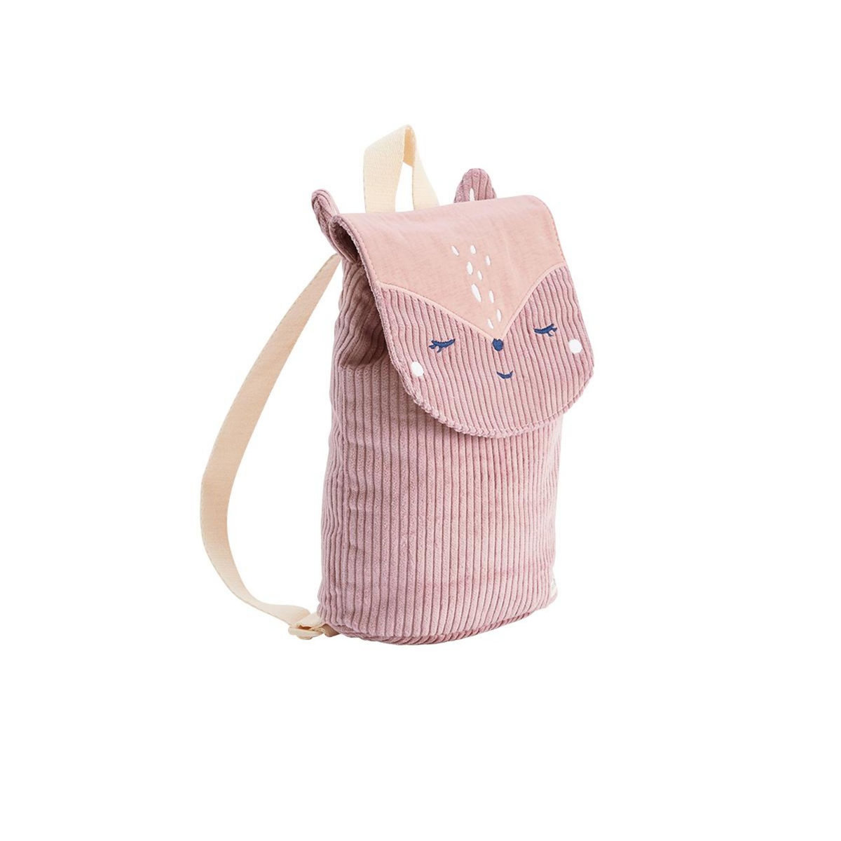 Petit Béguin Sac à dos enfant en velours côtelé Mona