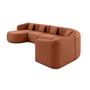 Voir la diapositive 4 : LISA DESIGN Ikare - canapé modulable d'angle gauche - 6 places - en tissu