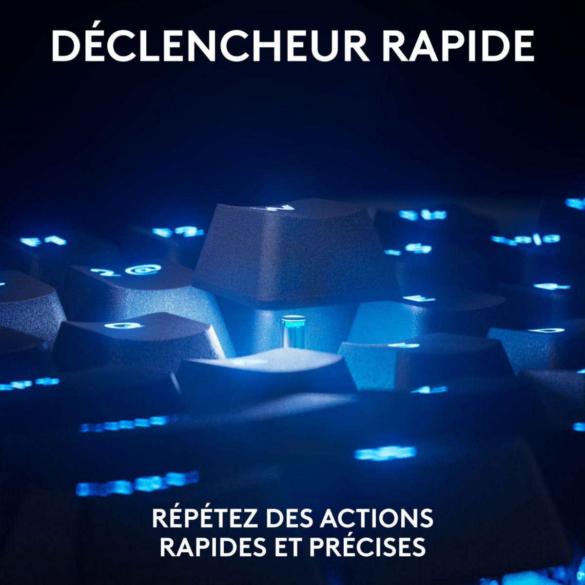 Logitech Clavier gamer G Pro X TKL Rapid  Noir