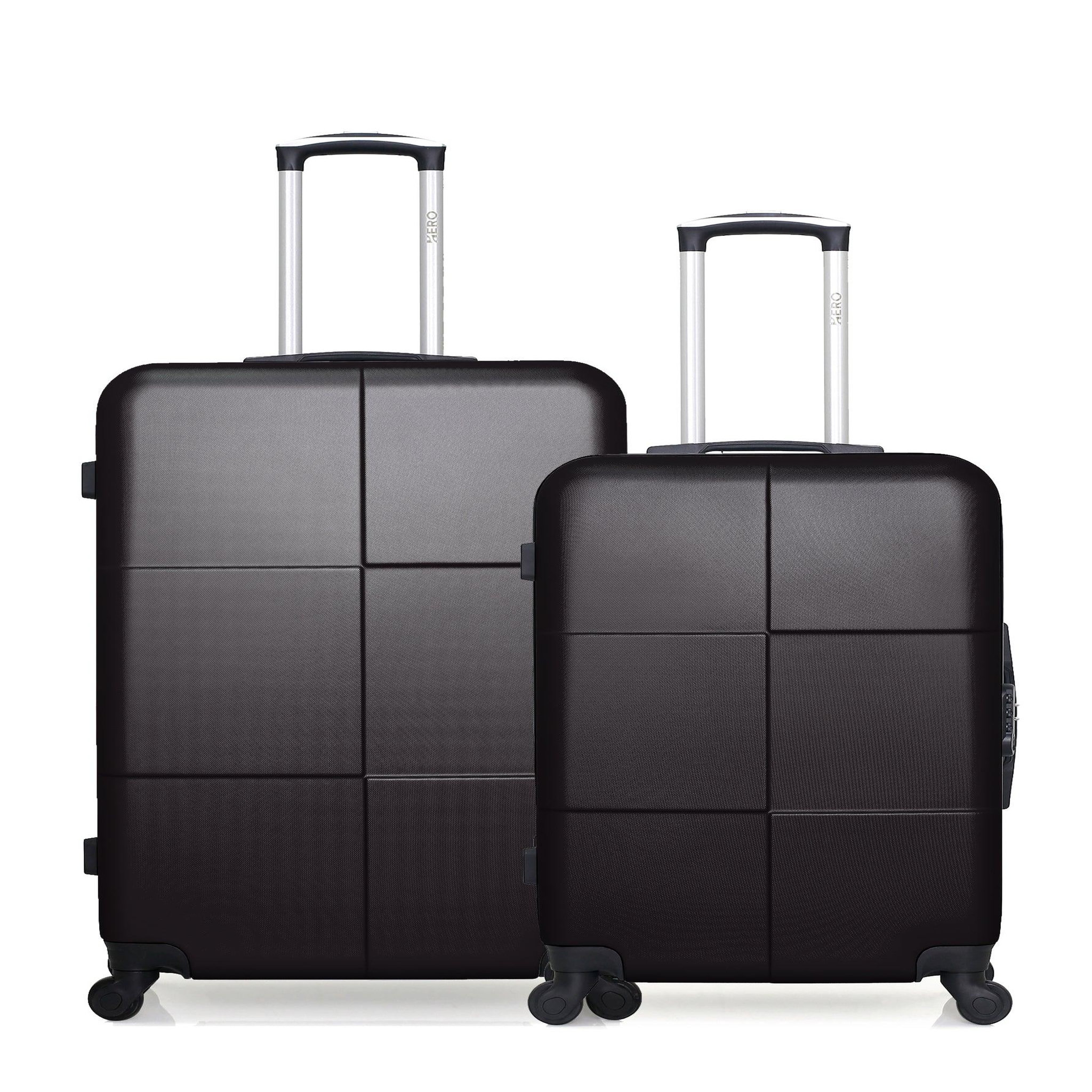 HERO Hero - lot de 2 - valise grand format et valise weekend coronado. Coloris disponibles : Beige, Gris