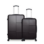 HERO HERO - Lot de 2 - Valise grand format et valise weekend CORONADO. Coloris disponibles : Beige, Rose, Gris, Bleu