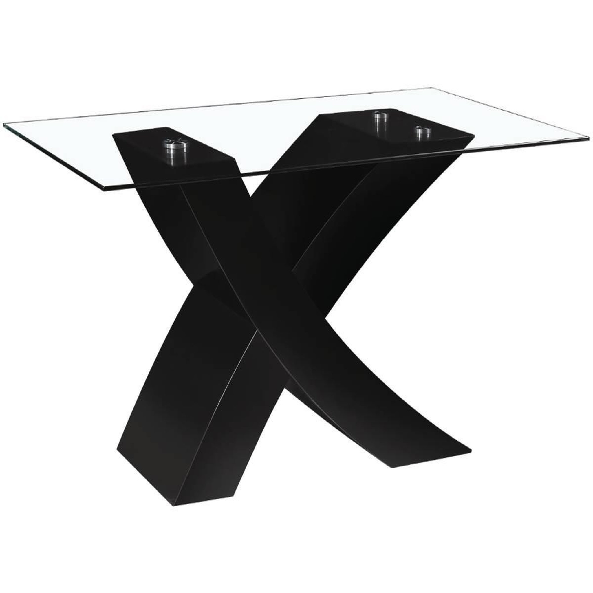 Voir la diapositive 3 : Habitat et Jardin Table repas  Mona  - 150 x 90 x 74 cm - Noir