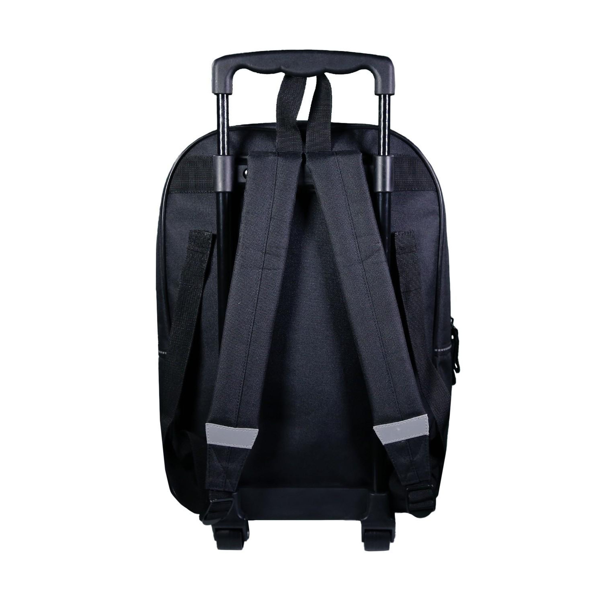 Voir la diapositive 4 : Bagtrotter Sac à dos à roulettes Transformers Noir