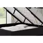 CONCEPT USINE Cadre de lit noir avec coffre de rangement intégré -140x190 cm KENNINGTON