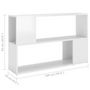Voir la diapositive 6 : VIDAXL Bibliotheque Blanc brillant 100x24x63 cm Bois d'ingenierie