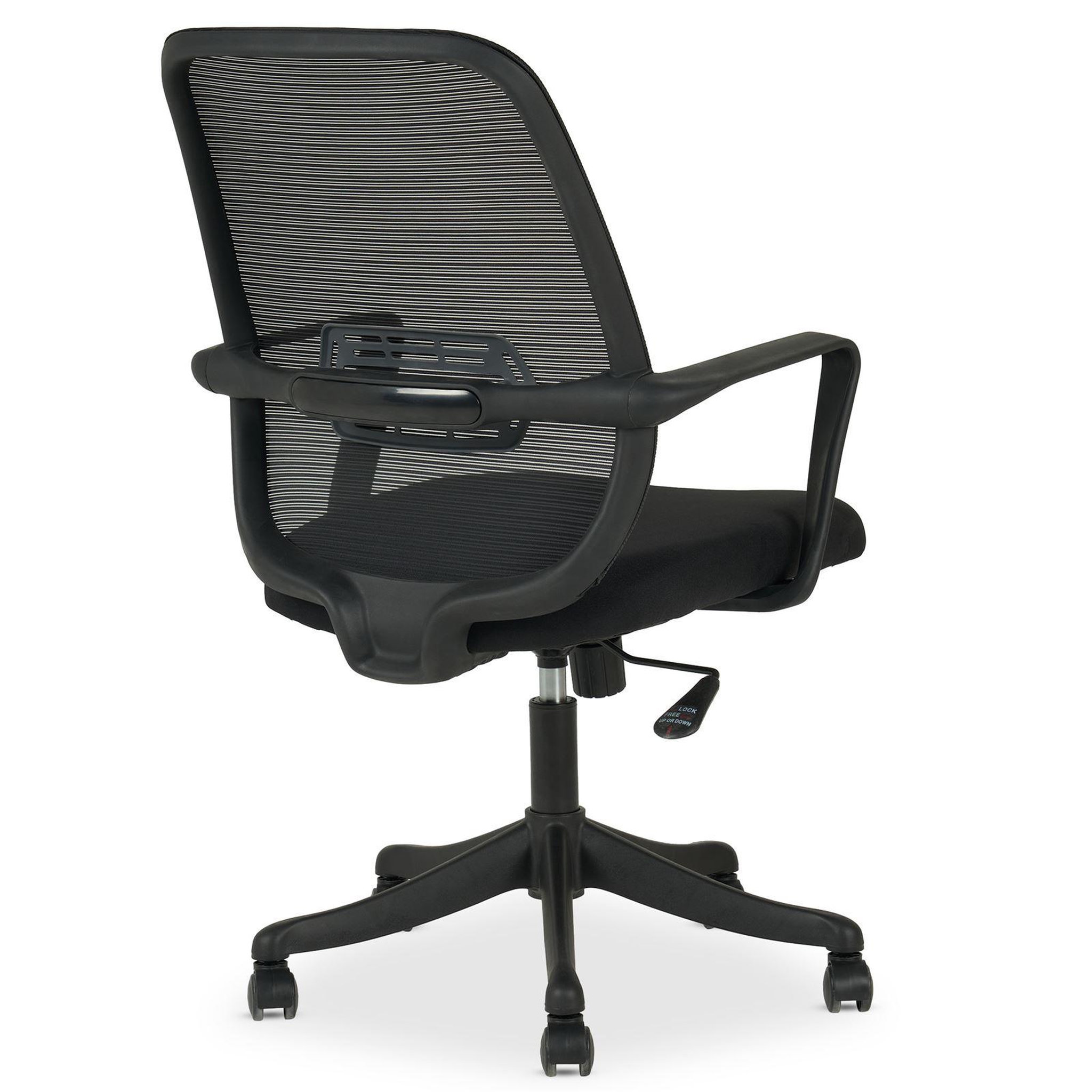 Voir la diapositive 4 : IDIMEX Chaise de bureau ergonomique MOLLIS réglable en tissu mesh