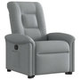 Voir la diapositive 4 : VIDAXL Fauteuil inclinable Gris clair Tissu
