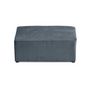 Voir la diapositive 6 : BEST MOBILIER Topaze - pouf - en velours côtelé plat