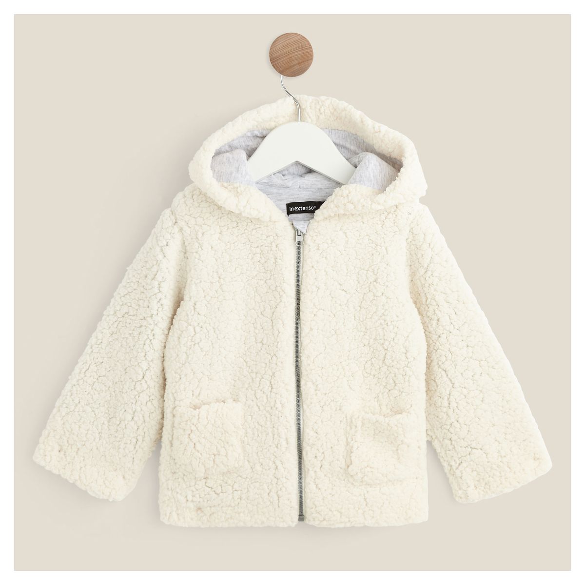 IN EXTENSO Manteau laine bébé fille
