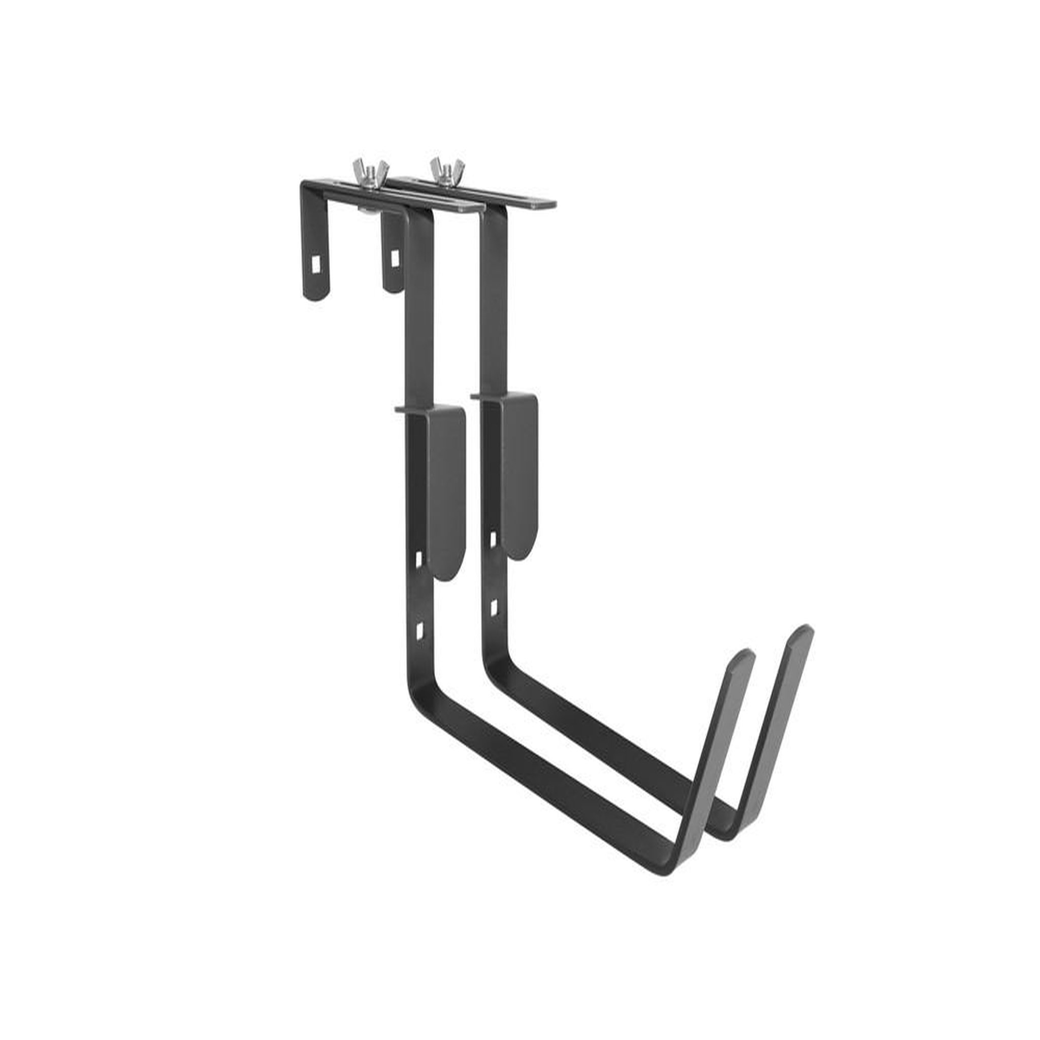 CENTRALE BRICO Lot de 2 supports fixations réglables pour jardinière - 18 cm - acier époxy