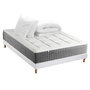 Voir la diapositive 1 : IDLITERIE Matelas ressorts MAX, 7 zones, sommier rigide, pack couette oreiller