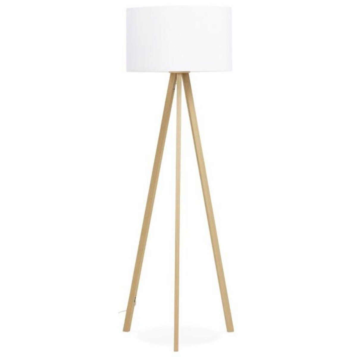 Paris Prix Lampadaire Trépied  Fidelio  159cm Naturel & Blanc