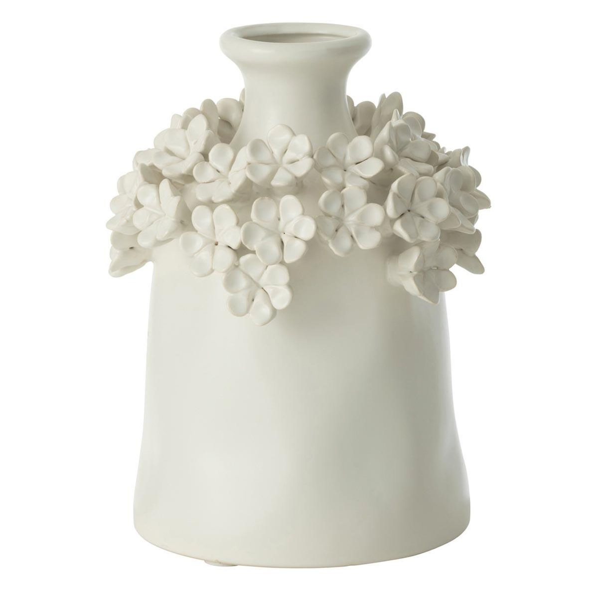 Paris Prix Vase Fleur en Céramique  Yucca  23cm Blanc