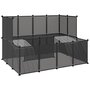 Voir la diapositive 2 : VIDAXL Cage pour petits animaux Noir 143x107x93 cm PP et Acier